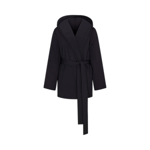 NikeSKIMS Woven Nylon Wrap Coat 'Obsidian/Obsidian'