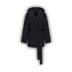 NikeSKIMS Woven Nylon Wrap Coat 'Obsidian/Obsidian'