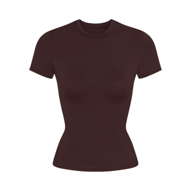 NikeSKIMS Matte Padded Baby T-Shirt 'Dark Sepia/Dark Sepia/Dark Sepia'