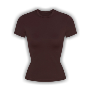 NikeSKIMS Matte Padded Baby T-Shirt 'Dark Sepia/Dark Sepia/Dark Sepia'