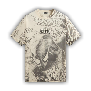 Kith x Marvel Spiderman All-Over Printed Vintage Tee 'Black'