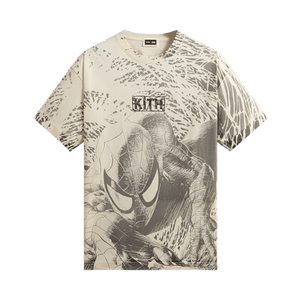 Kith x Marvel Spiderman All-Over Printed Vintage Tee 'Black'