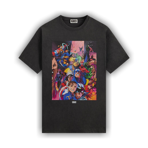Kith x Marvel vs. Capcom Heroes Vs. Street Fighter Vintage Tee 'Black'