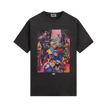 Kith x Marvel vs. Capcom Heroes Vs. Street Fighter Vintage Tee 'Black'