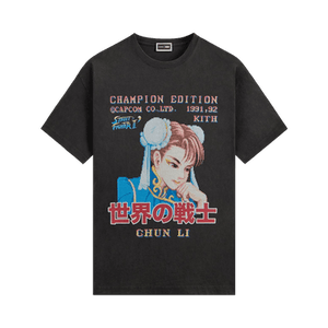 Kith x Capcom Chun Li Champion Edition Vintage Tee 'Black'