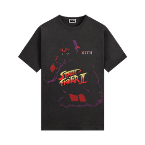 Kith x Capcom Ryu Needle Point Vintage Tee 'Black'