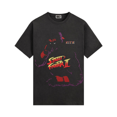 Kith x Capcom Ryu Needle Point Vintage Tee 'Black'