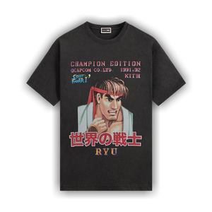 Kith x Capcom Ryu Champion Edition Vintage Tee 'Black'