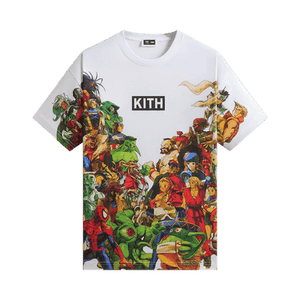 Kith x Marvel vs. Capcom New Age Of Heroes All-Over Printed Tee 'White'