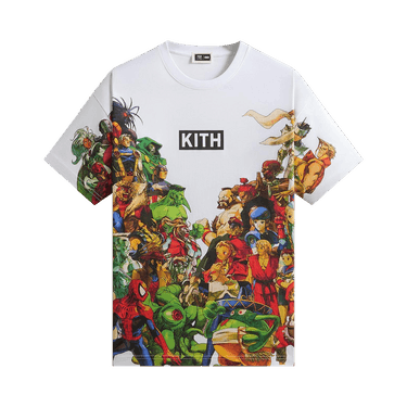 Kith x Marvel vs. Capcom New Age Of Heroes All-Over Printed Tee 'White'