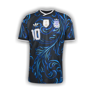 Adidas Argentina 26 Away Messi Authentic Jersey 'Black/Lucblue/Blubrs'