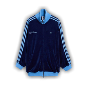 Adidas x Avavav Velvet Zip Up Track Jacket 'Dark Blue'