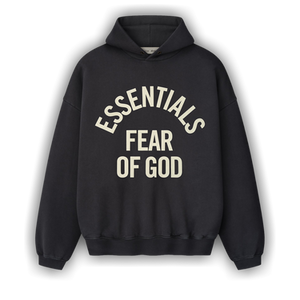 Fear of God Essentials Campus 90's Hoodie 'Faded Black'
