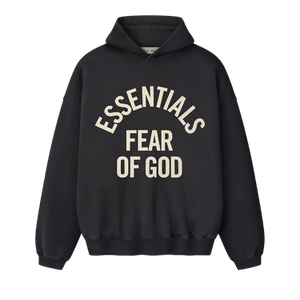 Fear of God Essentials Campus 90's Hoodie 'Faded Black'