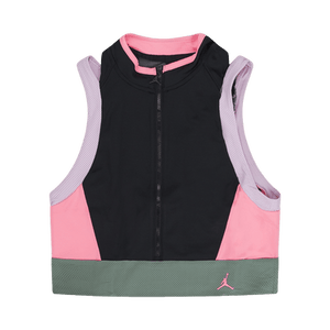 Air Jordan Heatwave Crop Top 'Black/Arctic Pink/Green'