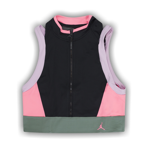 Air Jordan Heatwave Crop Top 'Black/Arctic Pink/Green'