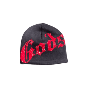 Godspeed OG Logo Studded Beanie 'Grey/Red'