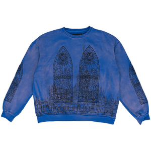 Who Decides War Cathedral Pullover Sweater 'Blue'