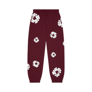 Denim Tears Cotton Wreath Sweatpants 'Burgundy'