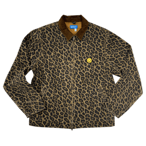 Market Smiley LA Work Jacket 'Leopard Print/Brown'