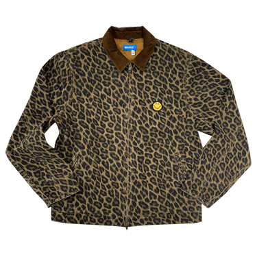 Market Smiley LA Work Jacket 'Leopard Print/Brown'