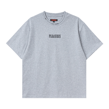 Pleasures Cut Here Heavyweight Shirt 'Heather Grey'