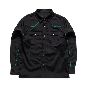 Pleasures Nylon Western Button Up 'Black'