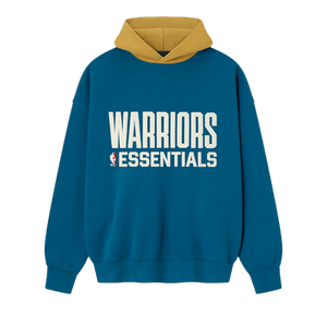 Fear of God Essentials Warriors Sport Hoodie 'Blue Sapphire/Canyon'