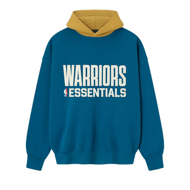 Fear of God Essentials Warriors Sport Hoodie 'Blue Sapphire/Canyon'
