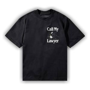 Market Felix The Cat Call My Lawyer Tee Shirt 'Vintage Black'