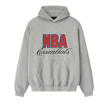Fear of God Essentials NBA 90s Hoodie 'Concrete Heather'