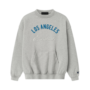 Fear of God Essentials Dodgers Sport Crewneck 'Concrete Heather'