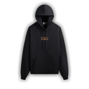 Kith Classic Logo Leopard Applique Nelson Hoodie 'Black'