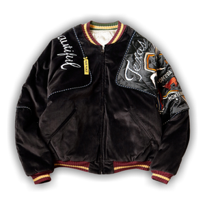 Kapital Velveteen Sham Bomber Jacket 'Black'