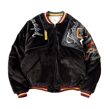 Kapital Velveteen Sham Bomber Jacket 'Black'