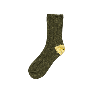 Kapital 56 Yarns MA 1 Rainbowy Happy Heel Socks 'Khaki'