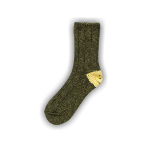 Kapital 56 Yarns MA 1 Rainbowy Happy Heel Socks 'Khaki'