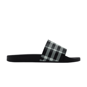 Burberry Check Slides 'Black Calico'