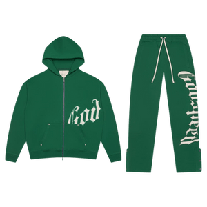 Godspeed OG Logo Sweatsuit V2 'Green/White'