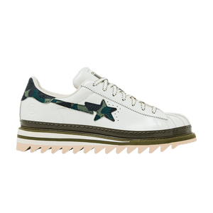 CLOT x BAPE x adidas Superstar 'Off White Olive Cargo'