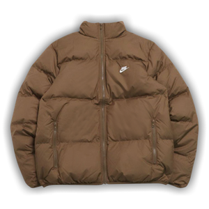 Nike Therma-FIT Puffer Jacket 'Mosswood Brown/White'