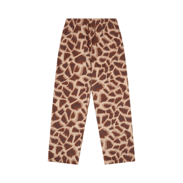 Denim Tears Faux Fur Giraffe Print Sweatpant 'Brown'