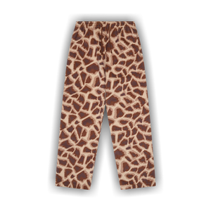 Denim Tears Faux Fur Giraffe Print Sweatpant 'Brown'
