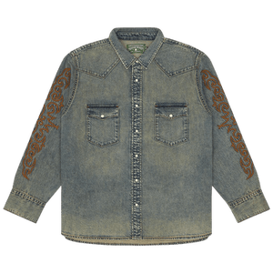 Denim Tears Western Denim Button Up Shirt 'Blue'