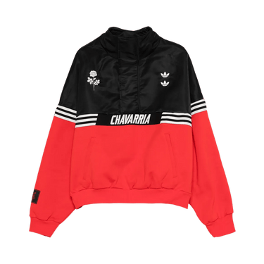 Adidas x Willy Chavarria Gomez Half Zip Coat 'Black/Red'