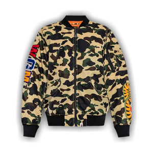 BAPE 1st Camo Shark MA-1 Jacket 'Yellow'