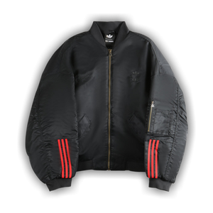 Adidas x Willy Chavarria Satin Bomber Jacket 'Black'