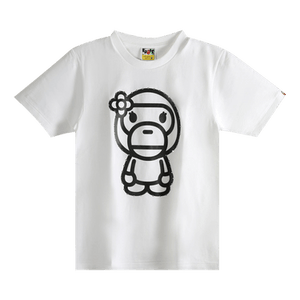 BAPE Crystal Stone Big Baby Lisa Tee 'White'