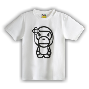 BAPE Crystal Stone Big Baby Lisa Tee 'White'