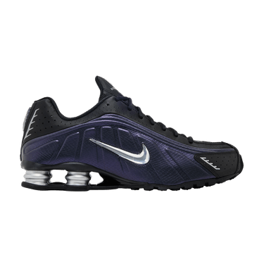 Nike Shox R4 'Black Metallic Silver Purple Dynasty'